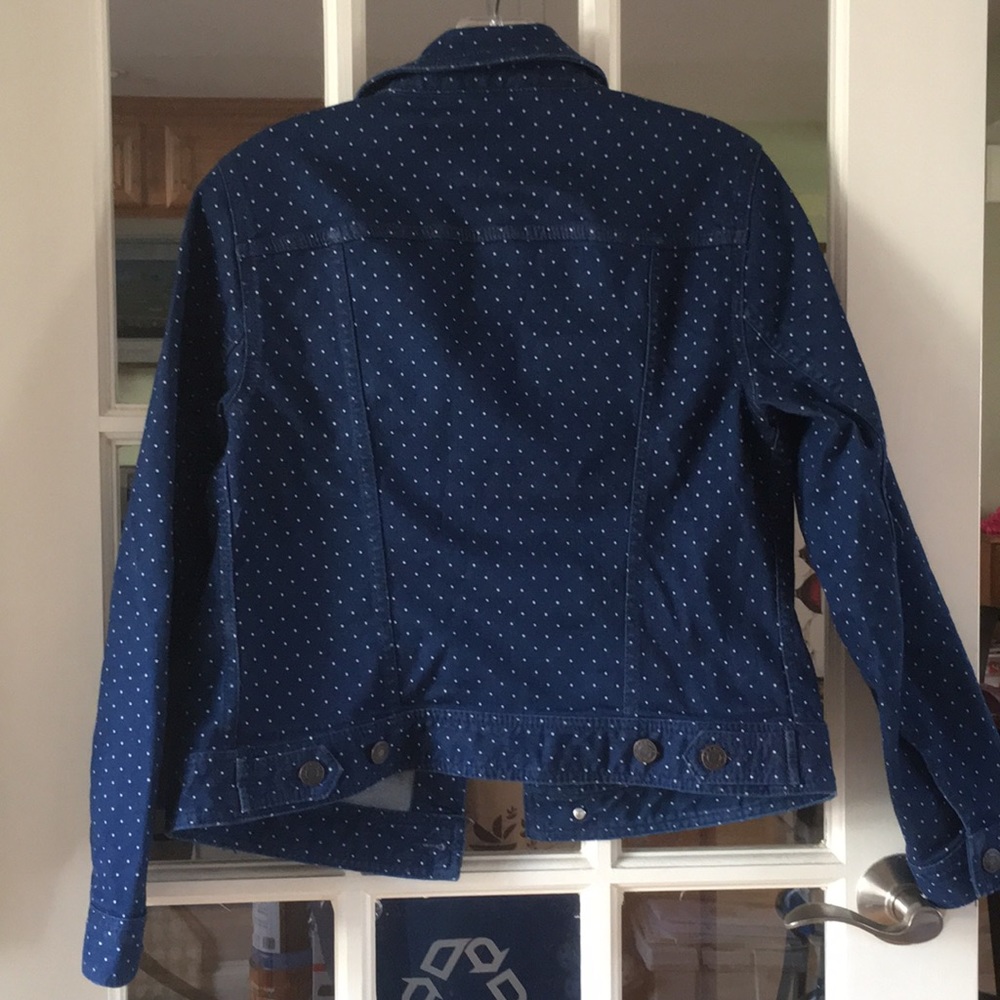 Talbots Tiny Polka Dots Jean Jacket - image 2